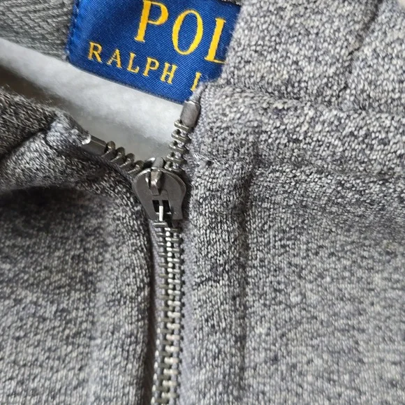 Polo by Ralph Lauren Gray Men's Hoodie Sweater, Sz L